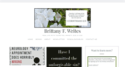 Desktop Screenshot of brittanyfichterwrites.com